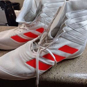ADIDAS SPEEDEX 18 BOXING SHOES - White/Solar - Size 11 no box